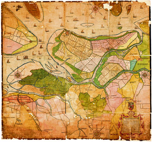 2e Gastelse kaart 1590
